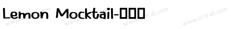Lemon Mocktail字体转换